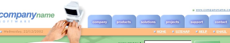 computer&nbsp;website template