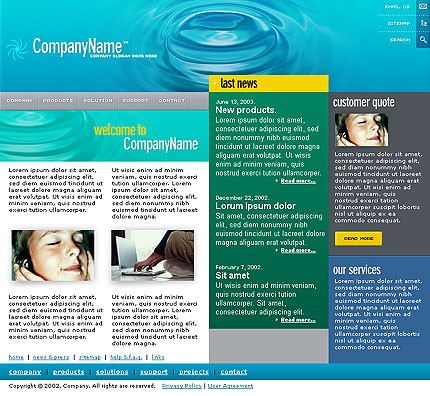 business&nbsp;site template