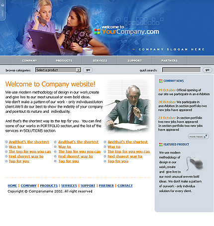 business&nbsp;site template
