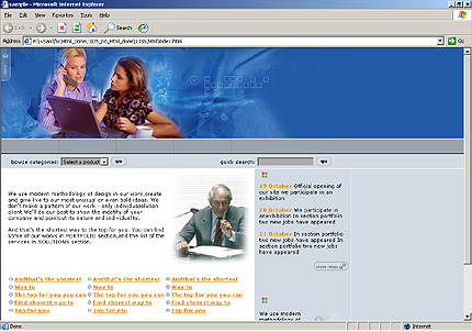 company&nbsp;website template
