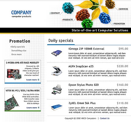 computer&nbsp;site template
