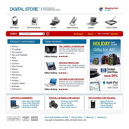 online&nbsp;site template