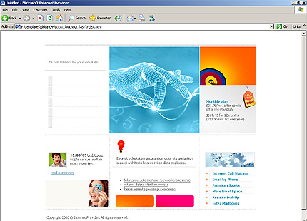 provider&nbsp;website template