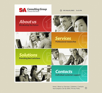 business&nbsp;site template