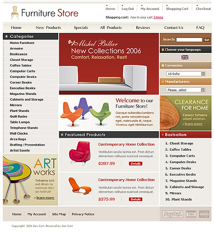 online&nbsp;site template