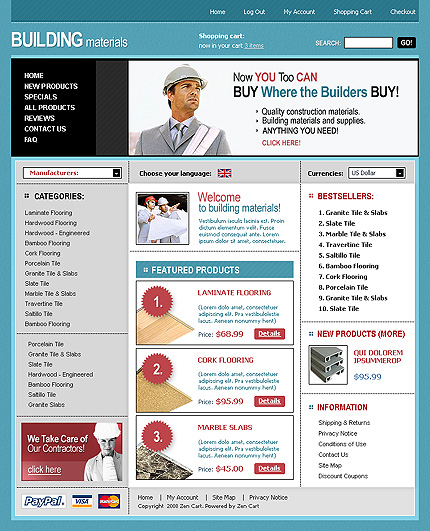 online&nbsp;site template