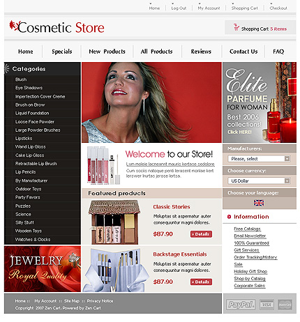 online&nbsp;site template