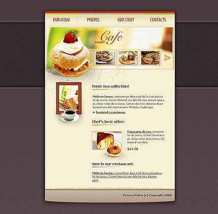 restaurant&nbsp;site template