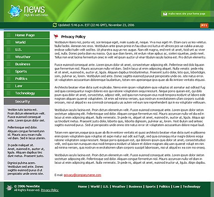 newspaper&nbsp;site template
