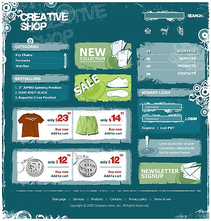 online&nbsp;site template