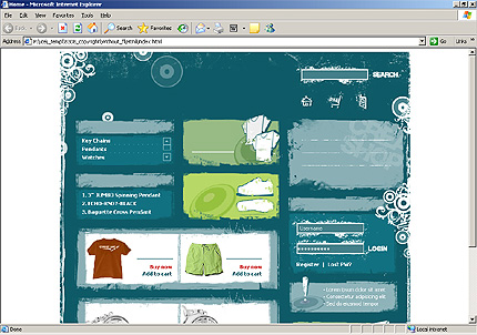 online&nbsp;site template