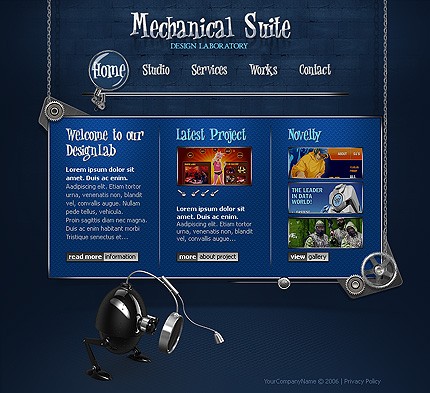 web&nbsp;site template