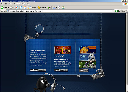 web&nbsp;site template