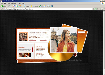 music&nbsp;site template