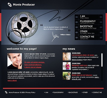 personal&nbsp;site template