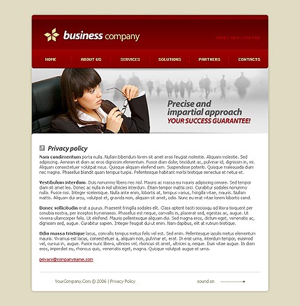business&nbsp;site template