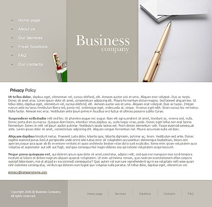 business&nbsp;site template