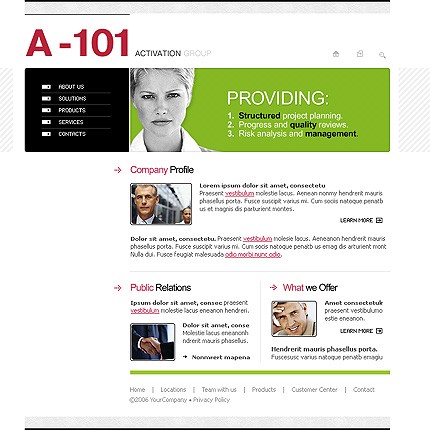 business&nbsp;site template