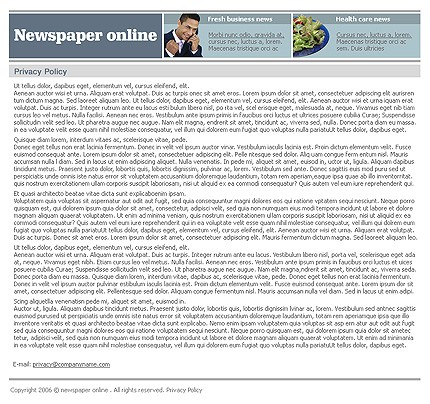 newspaper&nbsp;site template