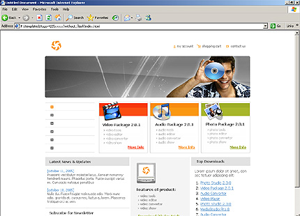 company&nbsp;website template
