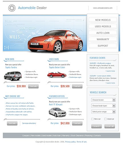 auto&nbsp;site template