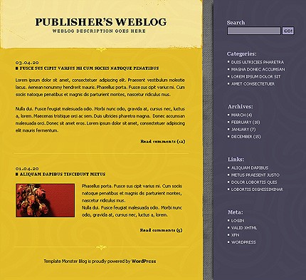 personal site template