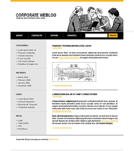 business&nbsp;site template
