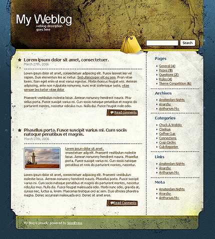 personal site template