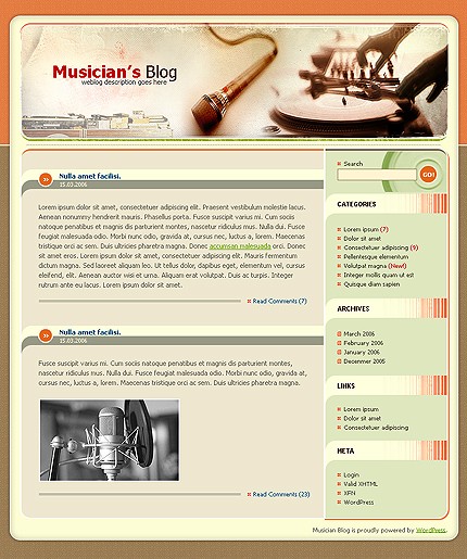 personal site template