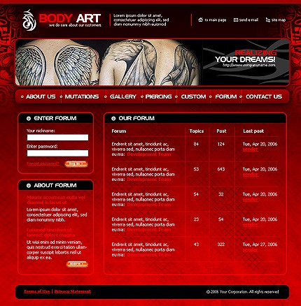 white&nbsp;site template