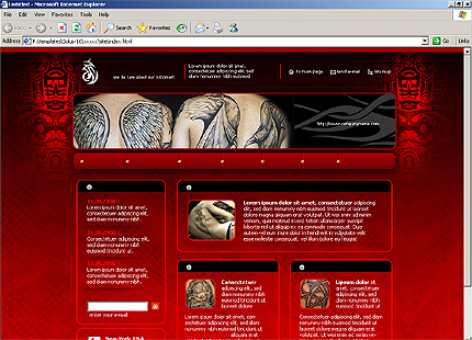 tribal&nbsp;website template