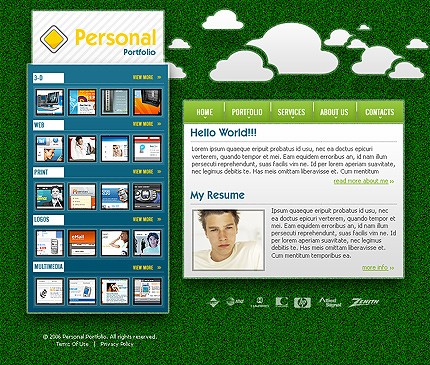 personal&nbsp;site template
