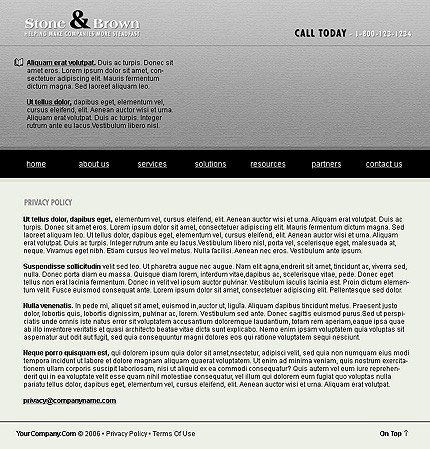 business&nbsp;site template