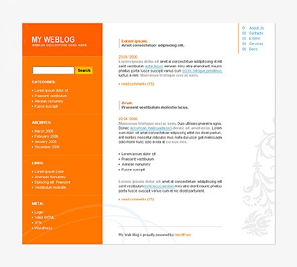 personal site template
