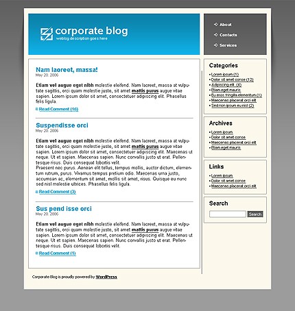 business site template