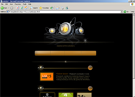 web&nbsp;site template
