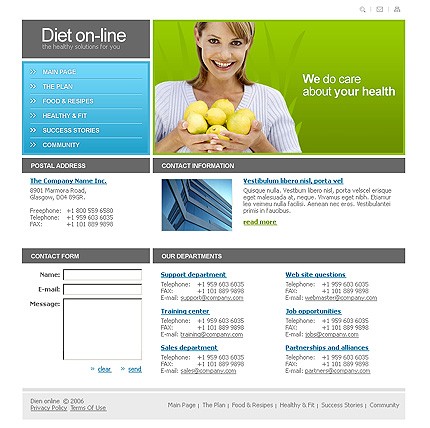 online&nbsp;site template