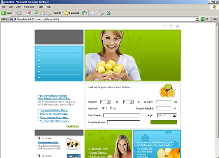 diet&nbsp;website template