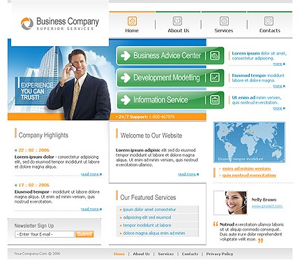 business&nbsp;site template