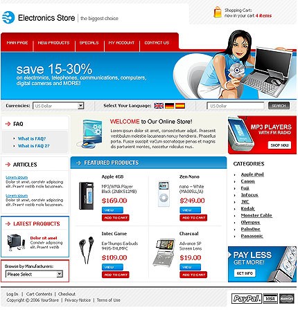 online&nbsp;site template
