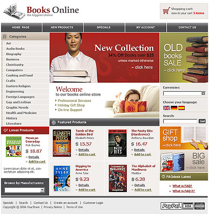 online&nbsp;site template