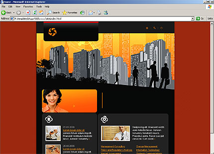 city&nbsp;site template