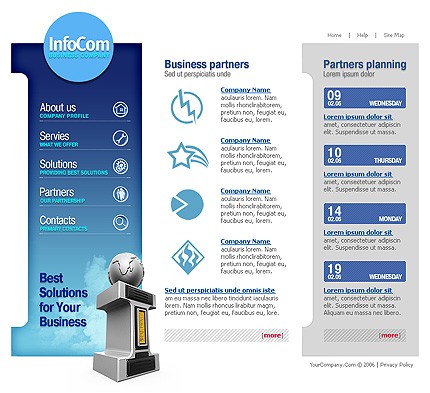 business&nbsp;site template