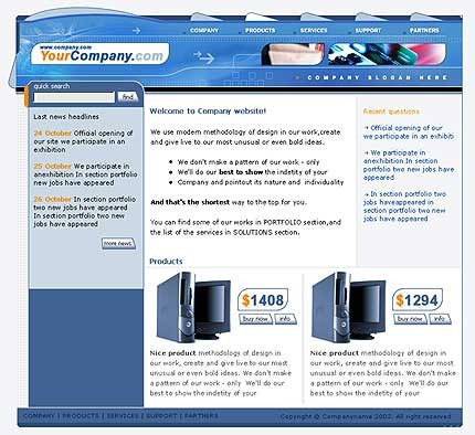 business&nbsp;site template