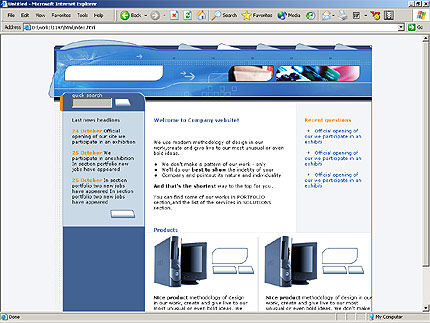 company&nbsp;website template