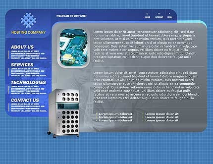 hosting&nbsp;site template
