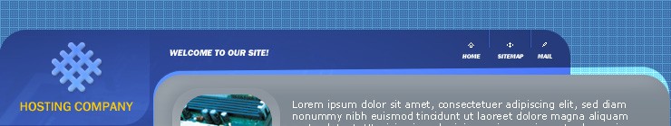 hosting&nbsp;website template