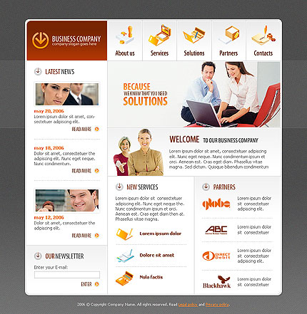 business&nbsp;site template