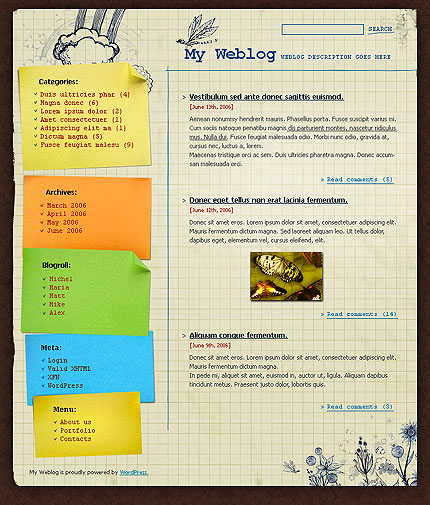 personal site template