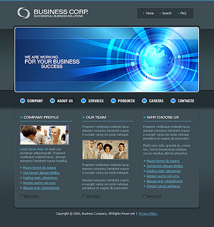 business&nbsp;site template